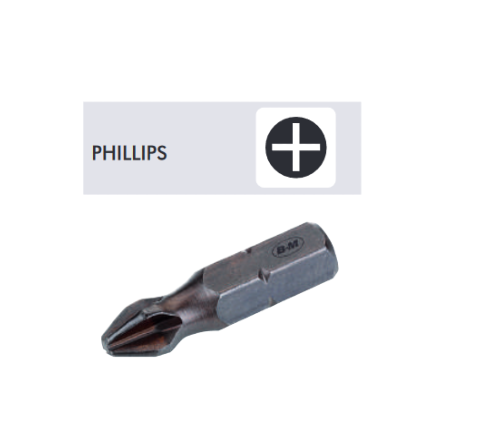 Embout de vissage Phillips PH2 , longueur 25mm