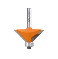 Fraise  chanfreiner CMT - Angle 45 - Hauteur 9,5 mm - Queue de 6 mm avec roulement