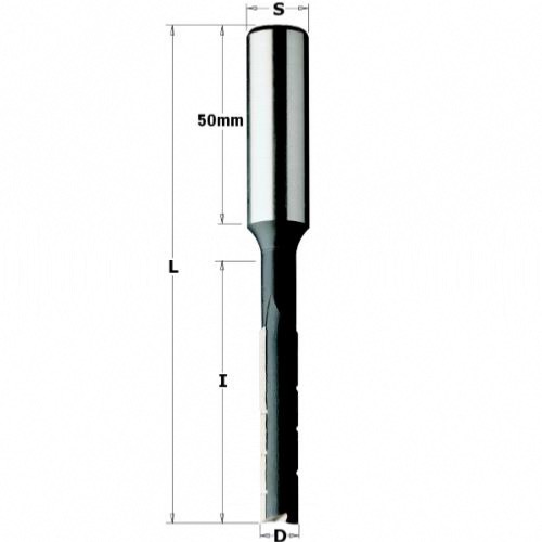 Mèche à mortaiser hss coupe droite - Diamètre 12 mm - Queue de 16mm - CMT 102