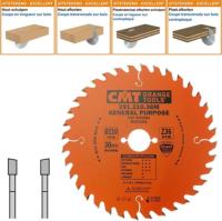 Lame circulaire CMT pour coupes transversales pour portatives - Diamtre 210mm - Alsage 30mm - 36 dents alternes - Ep 2,8/1,8 - CMT Orange tools
