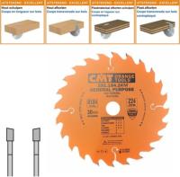 Lame circulaire CMT pour coupes transversales pour portatives - Diamètre 184mm - Alésage 30mm - 24 dents alternées - Ep 2,6/1,6 - CMT Orange tools