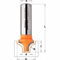 Fraise CMT pour quart de rond (sans roulement) - Rayon 6,4mm - queue de 12mm