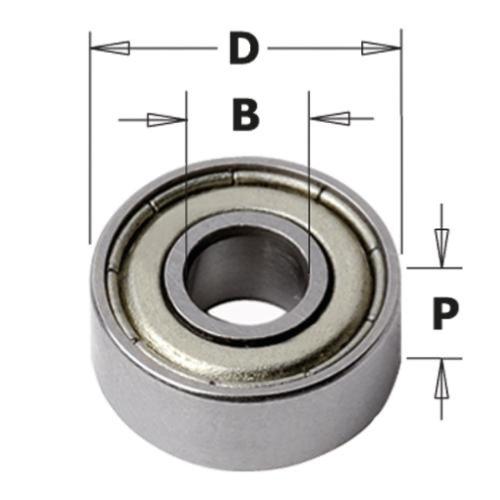 Roulement diamètre 28 mm - Alésage 8 mm - Épaisseur 9 mm